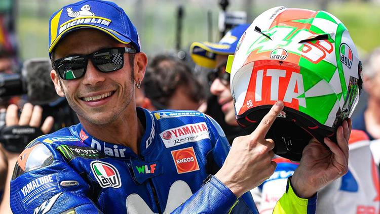 Valentino Rossi gunakan helm khusus di Sirkuit Mugello - INDOSPORT