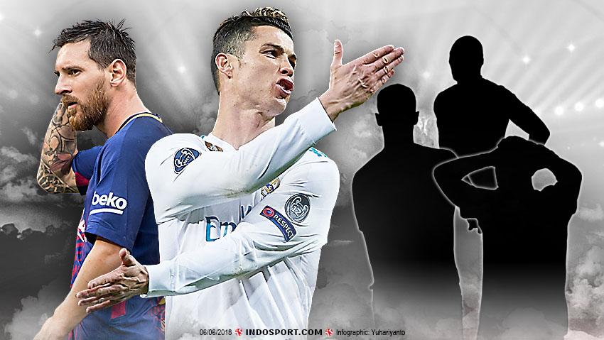 Lionel Messi dan Cristiano Ronaldo diketahui tidak ada di dalam daftar pencetak 11 gol terbaik yang masuk ke dalam nominasi FIFA Puskas Award 2020. - INDOSPORT