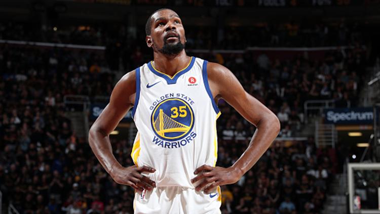 Kevin Durant bintang NBA game ketiga. Copyright: INDOSPORT