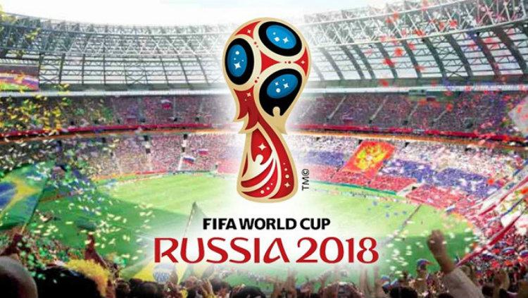 Ilustrasi logo Piala Dunia 2018 di Rusia.