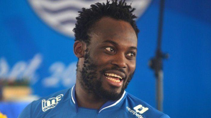 Michael Essien kala masih berseragam Persib Bandung. Copyright: Pikiran Rakyat/Armin Abdul Jabbar