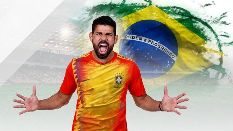 Diego Costa salah pemain asal Brasil yang membela Timnas Spanyol.