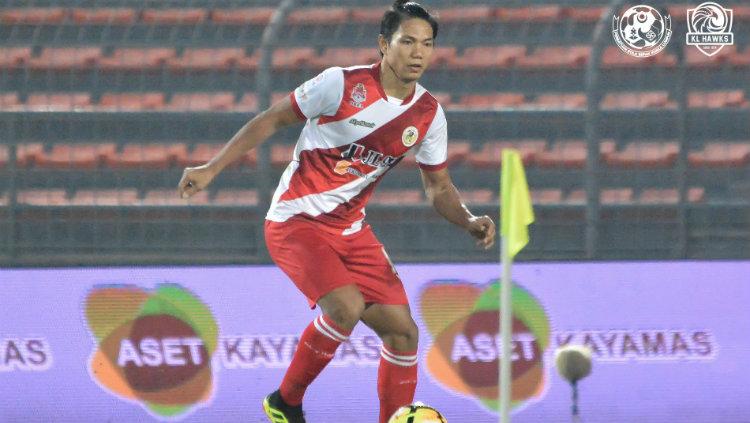 Pemain Kuala Lumpur FA Ahmad Jufriyanto.