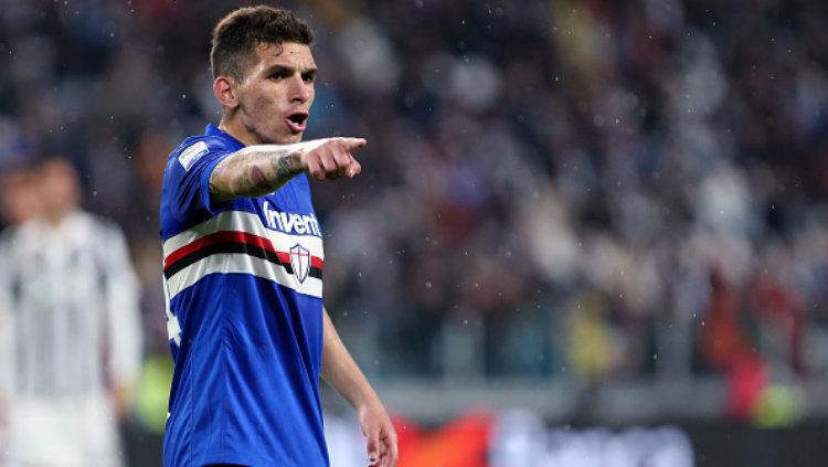 Lucas Torreira gelandang muda Sampdoria asal Uruguay.