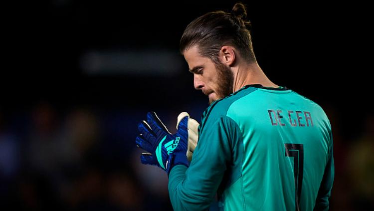 David De Gea dalam laga Spanyol vs Swiss jelang Piala Dunia 2018.