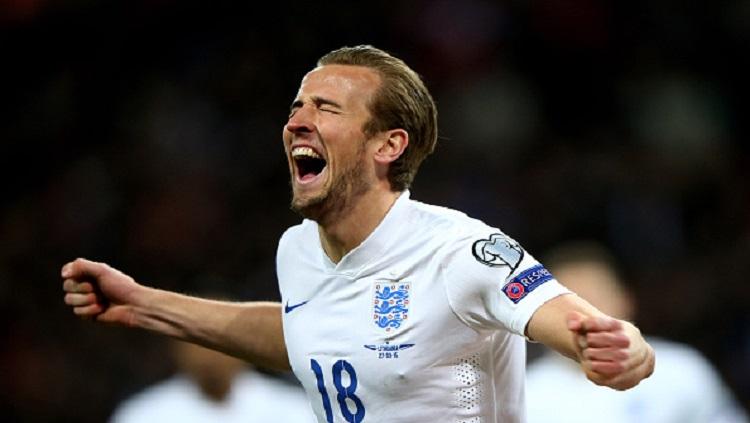 Harry Kane bersama Timnas Inggris. - INDOSPORT