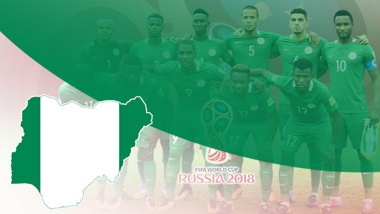 Timnas Nigeria di Piala Dunia 2018.