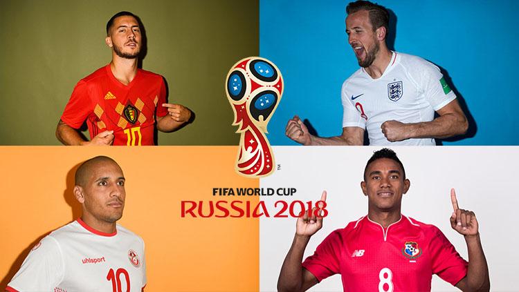 Grup G Piala Dunia 2018: Belgia, Inggris, Panama, Tunisia.