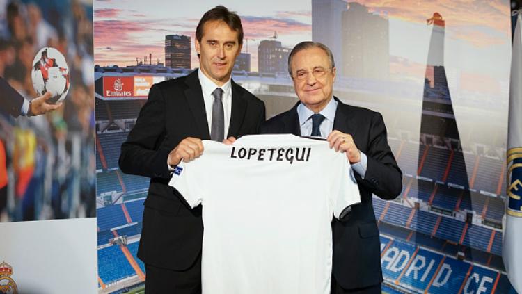 Julen Lopetegui kala diperkenalkan sebagai pelatih anyar Real Madrid. - INDOSPORT