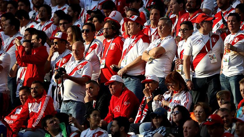 Fans Peru di Piala Dunia 2018.