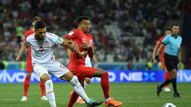 Situasi jalannya pertandingan Tunisia vs Inggris di Piala Dunia 2018.