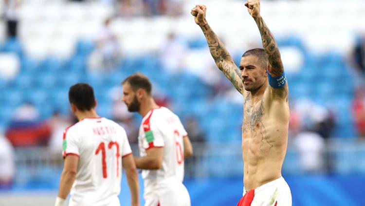 Bek Serbia, Aleksandar Kolarov. Copyright: INDOSPORT