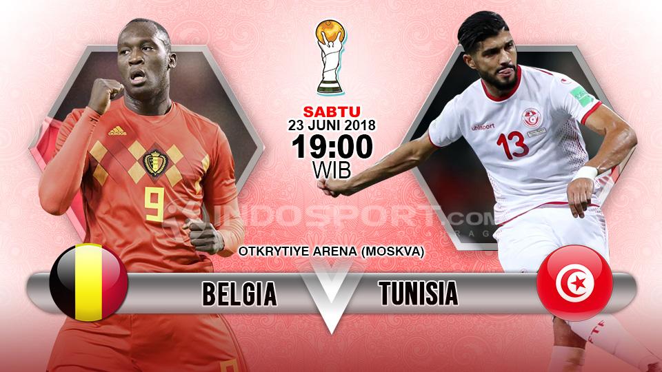 Indosport - Belgia vs Tunisia