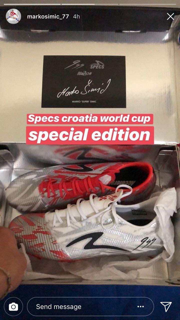 Marko Simic dapat sepatu spesial Piala Dunia 2018 Copyright: Instagram