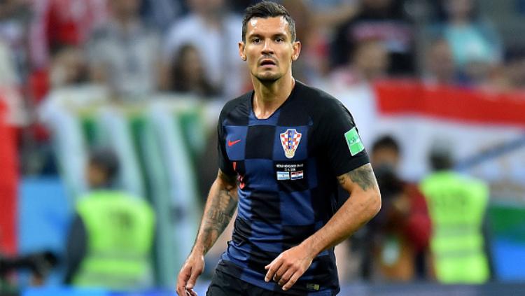 Dejan Lovren dalam laga Argentina vs Kroasia di Piala Dunia 2018.