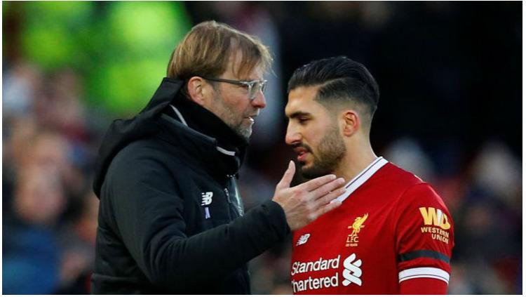 Jurgen Klopp bersama dengan Emre Can saat masih dalam satu tim di Liverpool.