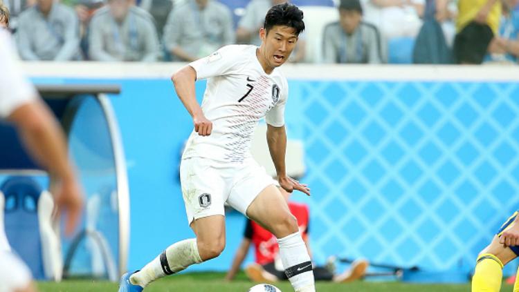 Satu keraguan menghantui penyerang Timnas Korea Selatan dan Tottenham Hotspur, Son Heung-min, jelang dimulainya Piala Dunia 2022. - INDOSPORT