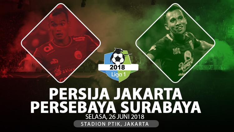 Persija Jakarta menghadapi Persebaya Surabaya.