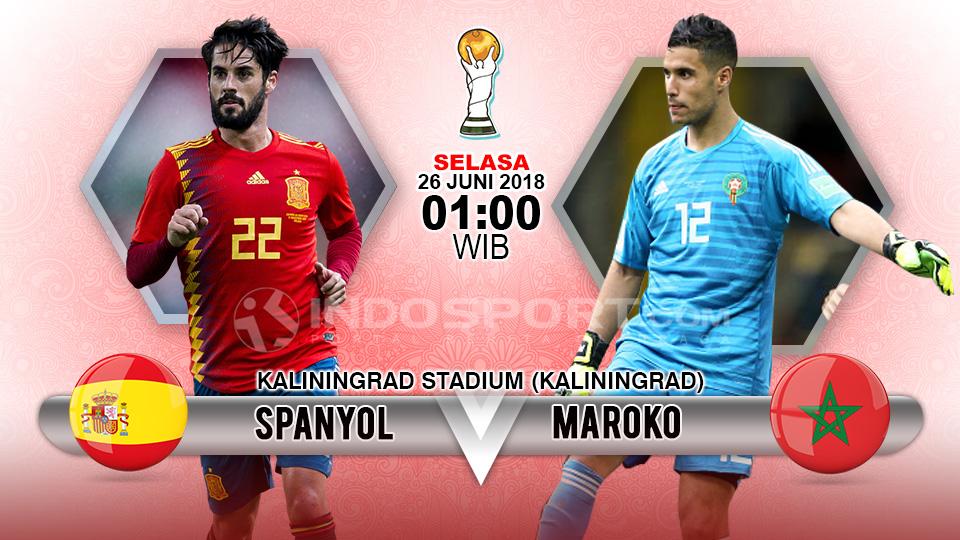 Spanyol vs Maroko - INDOSPORT