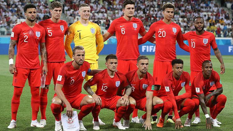 Skuat Timnas Inggris di Piala Dunia 2018.