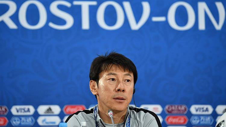Shin Tae-yong, pelatih Korea Selatan. Copyright: Getty Images