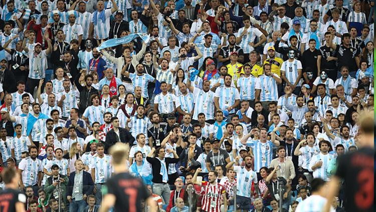 Fans Argentina di Piala Dunia 2018.