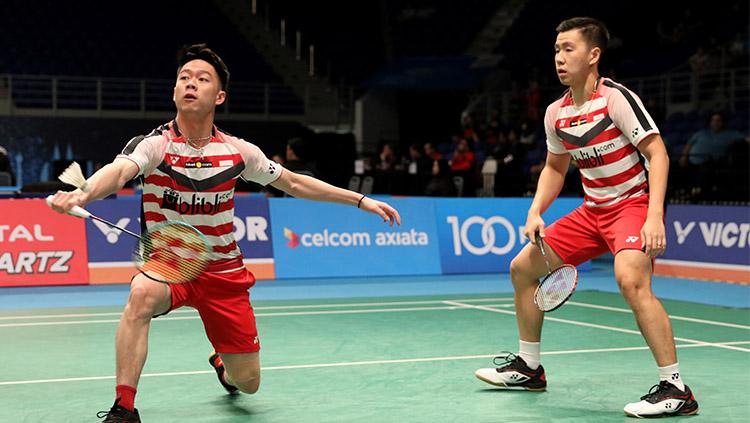 Kevin/Marcus di Malaysia Open 2018.