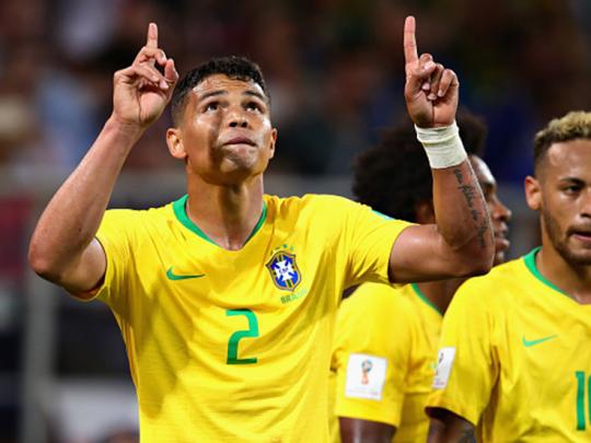 Thiago Silva dan Neymar. Copyright: Getty Images