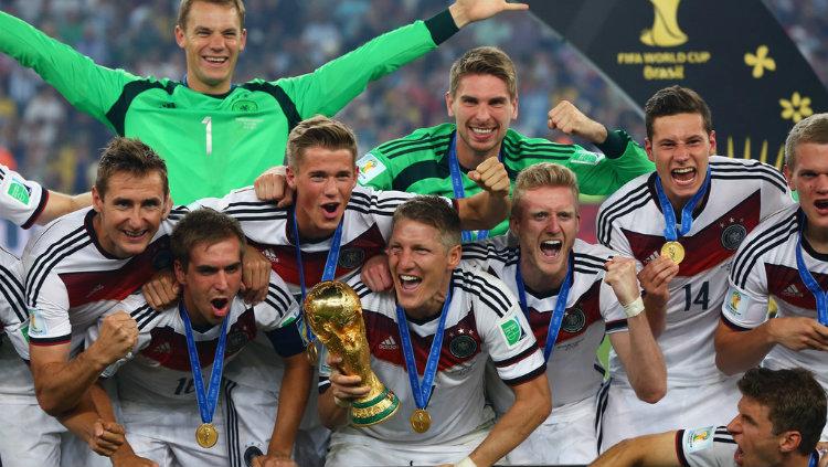 Tiga sosok sentral Tim Nasional Jerman 2014 Klose, Schweinsteiger, dan Lahm. - INDOSPORT