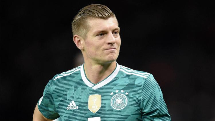 Gelandang Timnas Jerman, Toni Kroos merasa kesal dan sedih negaranya tersingkir dari Piala Dunia 2018. Copyright: web.de