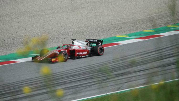 Sean Gelael saat melakoni balapan Formula 2.