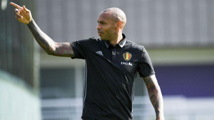 Asisten pelatih Belgia, Thierry Henry. Copyright: 20minutes.fr