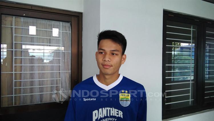 Muhammad Wildan Ramdani striker muda Persib Bandung.