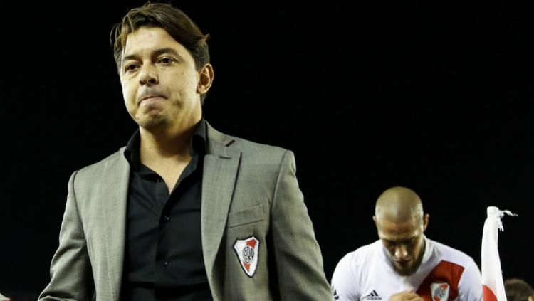 Marcelo Gallardo, mantan pemain Timnas Argentina yang sekarang menjadi pelatih River Plate. Copyright: Getty Images