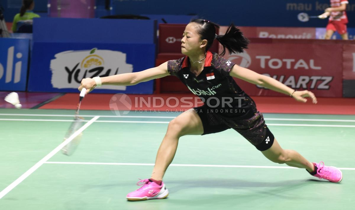 Fitriani menjadi satu-satunya wakil tunggal putri Indonesia di perempatfinal Chinese Taipei Open 2018. - INDOSPORT