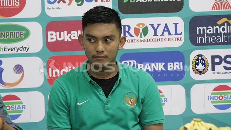 Pemain Persija, Rafli Mursalim yang dipinjamkan ke klub Liga 2 Sulut United.