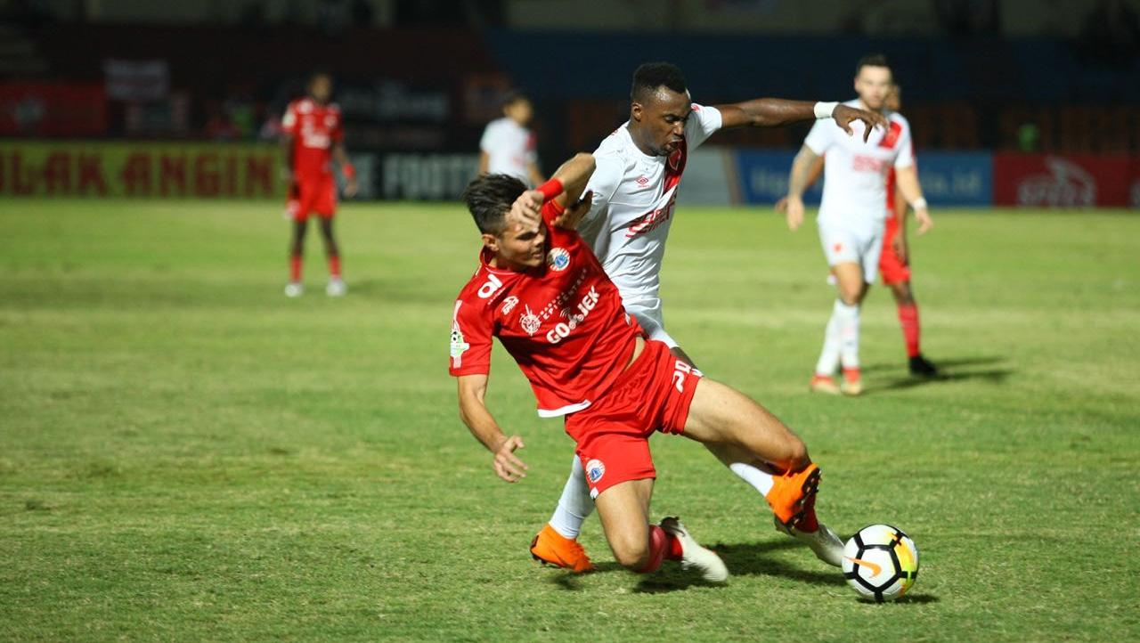 Pertandingan Persija Jakarta vs PSM Makassar, di Stadion Sultan Agung, Bantul, Jumat (06/07/18). Copyright: Media PSM Makassar