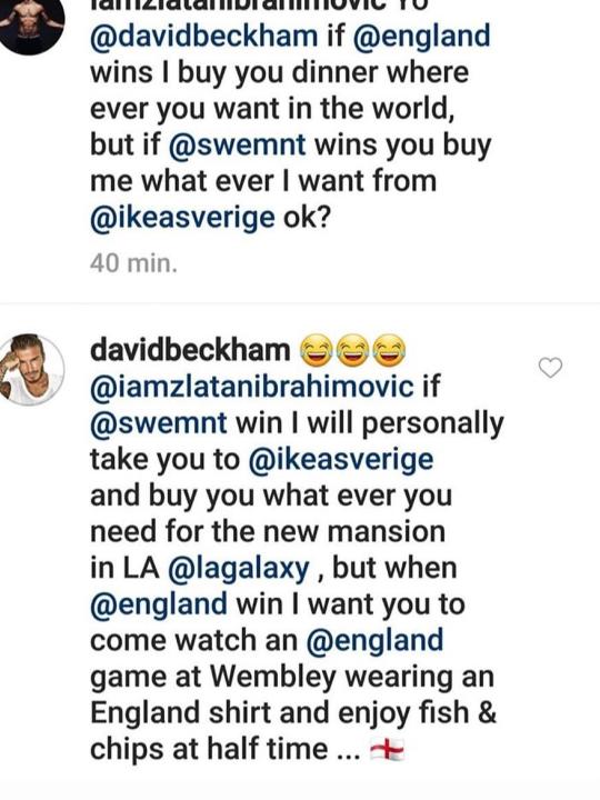 Tanggapan David Beckham terkait taruhan dari Zlatan Ibrahimovic. Copyright: Istimewa