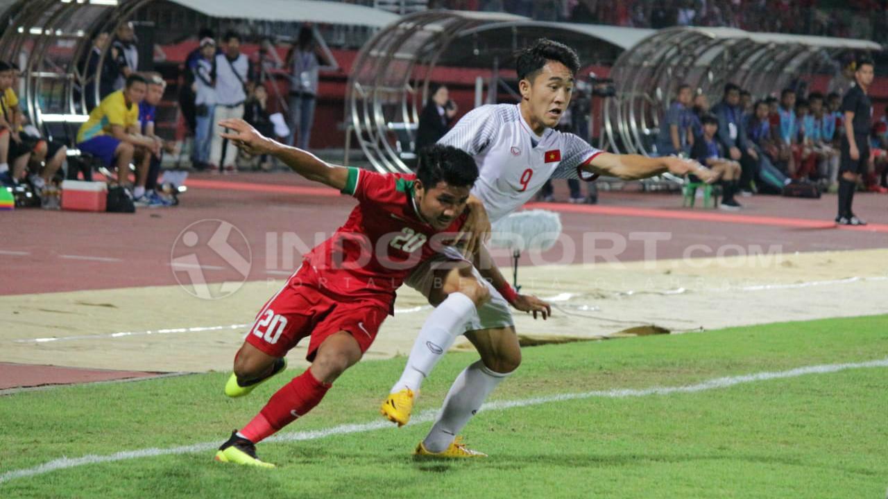 Indonesia U-19 berhasil menumbangkan Vietnam U-19 di laga keempat Grup A Piala AFF U-19. Copyright: Fitra Herdian Ariestianto/INDOSPORT
