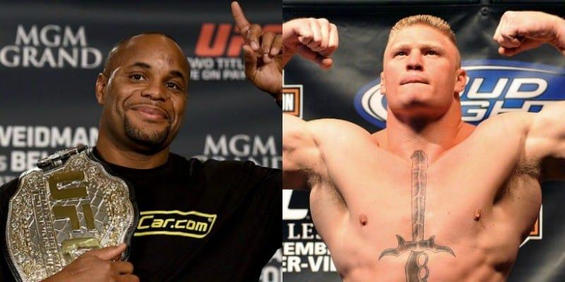 Daniel Cormier dan Brock Lesnar.