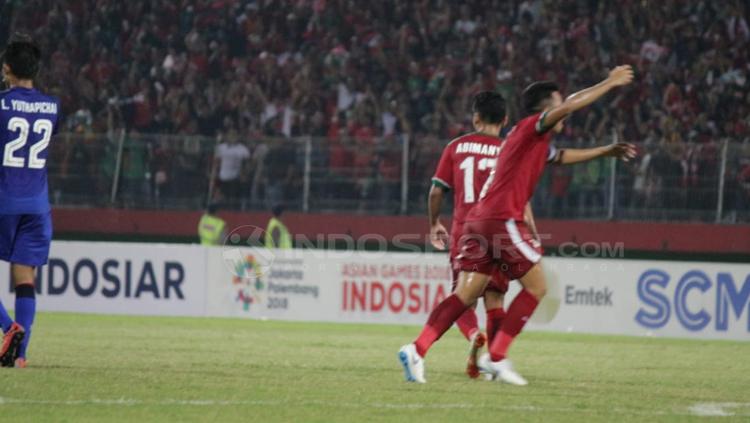 Rifad Marasabessy saat akan melakukan selebrasi.