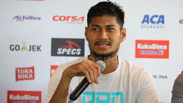 Abdul Rahman Sulaeman dalam jumpa pers.