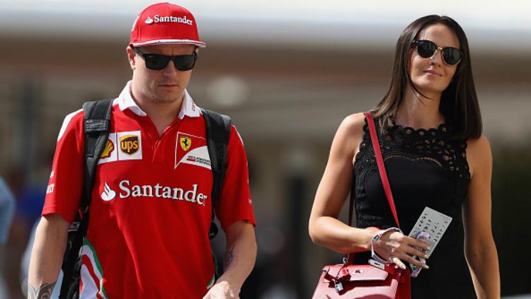 Kimi Raikkonen bersama sang istri, Minttu Virtanen.