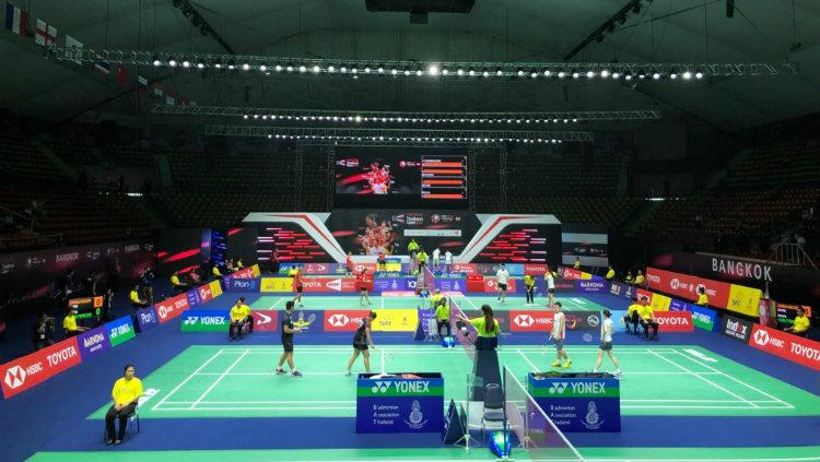 Suasana pertandingan di Thailand Open 2018. - INDOSPORT