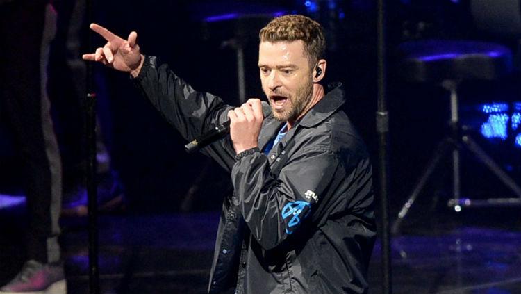 Justin Timberlake ikut suarakan It's Coming Home pada konsernya di London.