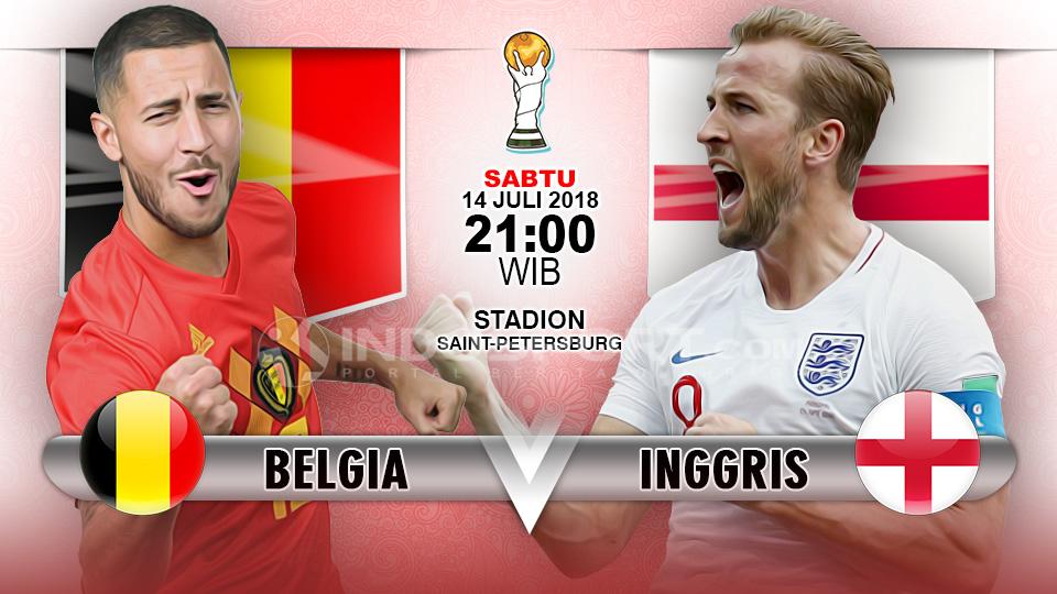 Belgia vs Inggris. - INDOSPORT