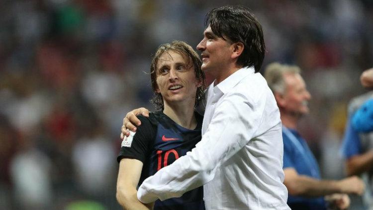 Luka Modric dan Zlatko Dalic - INDOSPORT