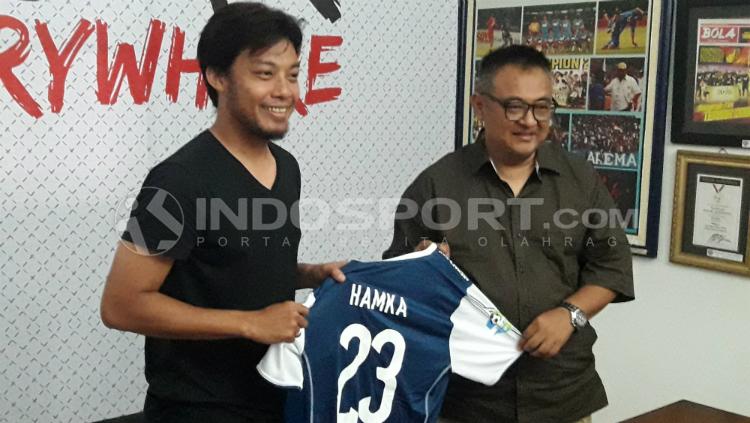 Hamka Hamzah, pemain anyar Arema FC. Copyright: Ian Setiawan/INDOSPORT