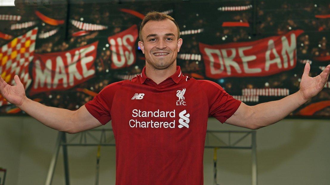 Xherdan Shaqiri, pemain baru Liverpool Copyright: twitter.com/LFC