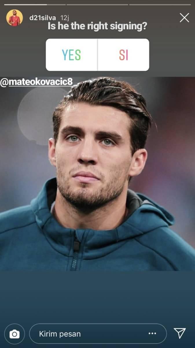 Mateo Kovacic berikan isyarat gabung Manchester City Copyright: Instagram